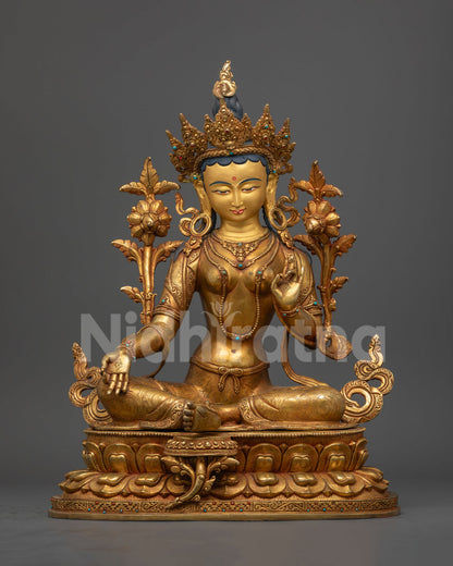 green tara statue: The Goddess of Compassion