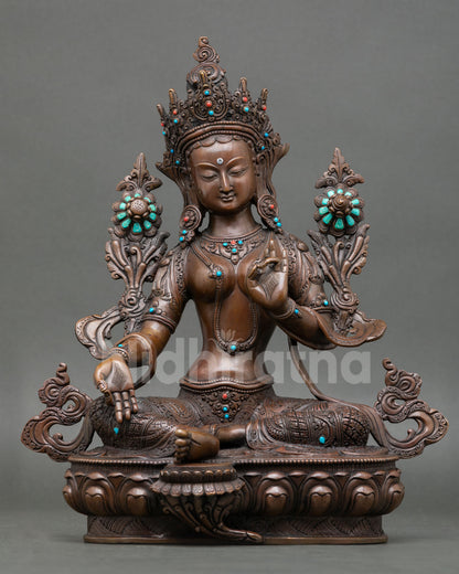 Green Tara Statue