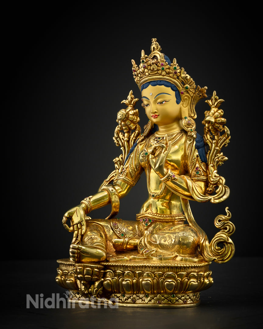 Green Tara Statue | Himalayan Sacred Art