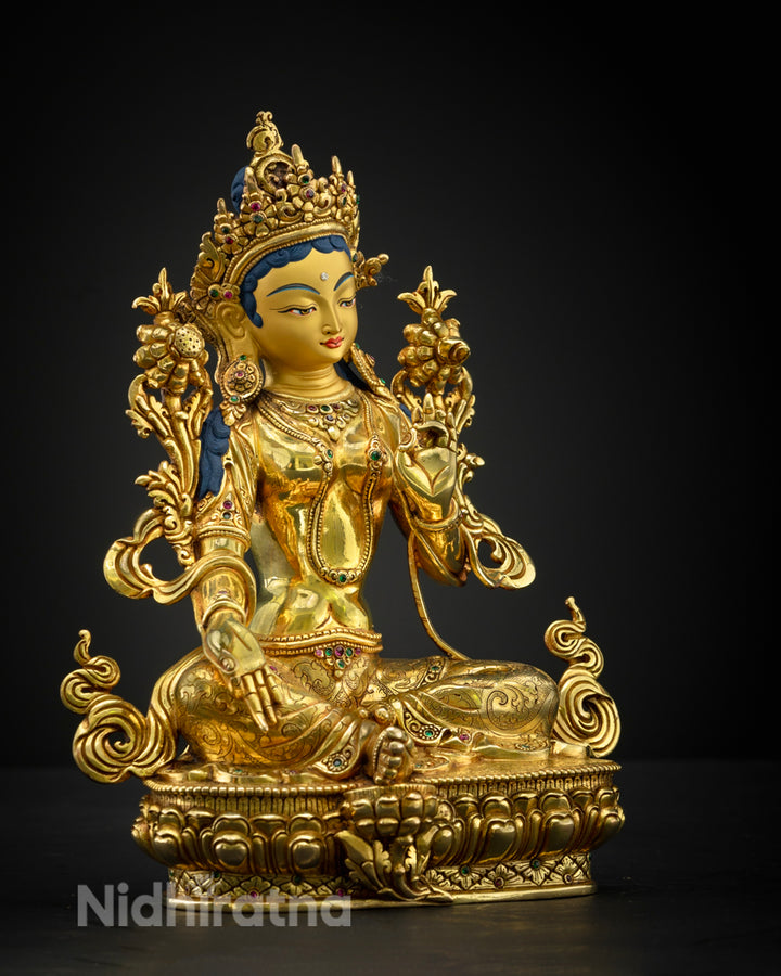 Green Tara Statue | Himalayan Sacred Art