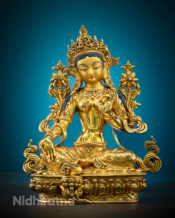 Green Tara Statue | Himalayan Sacred Art