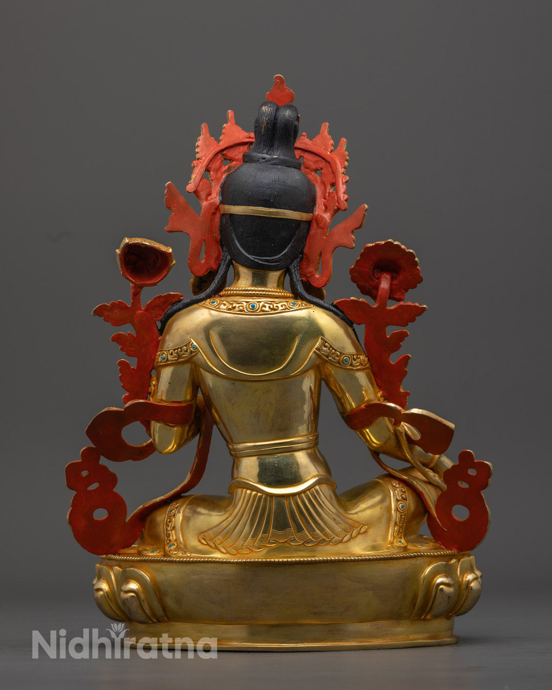 Green Tara Statue for Meditation | Handmade Buddhist Sculpture