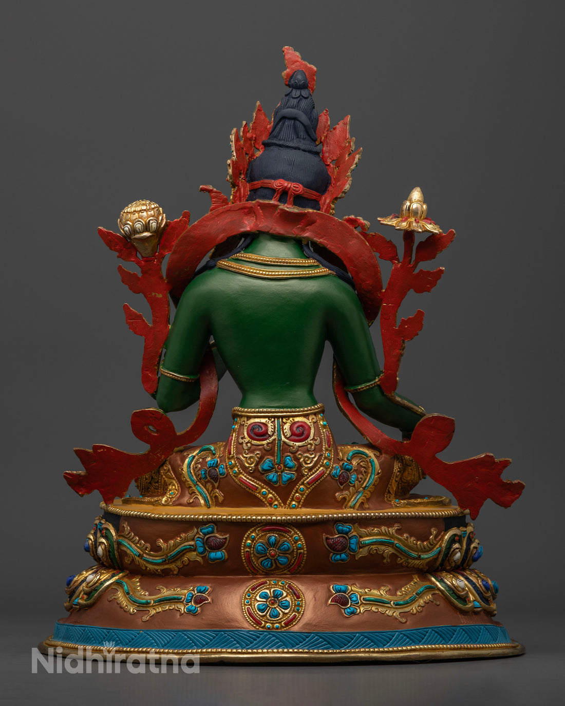 Traditional Shyamatara Statue | Buddhist Green Tara Artwork