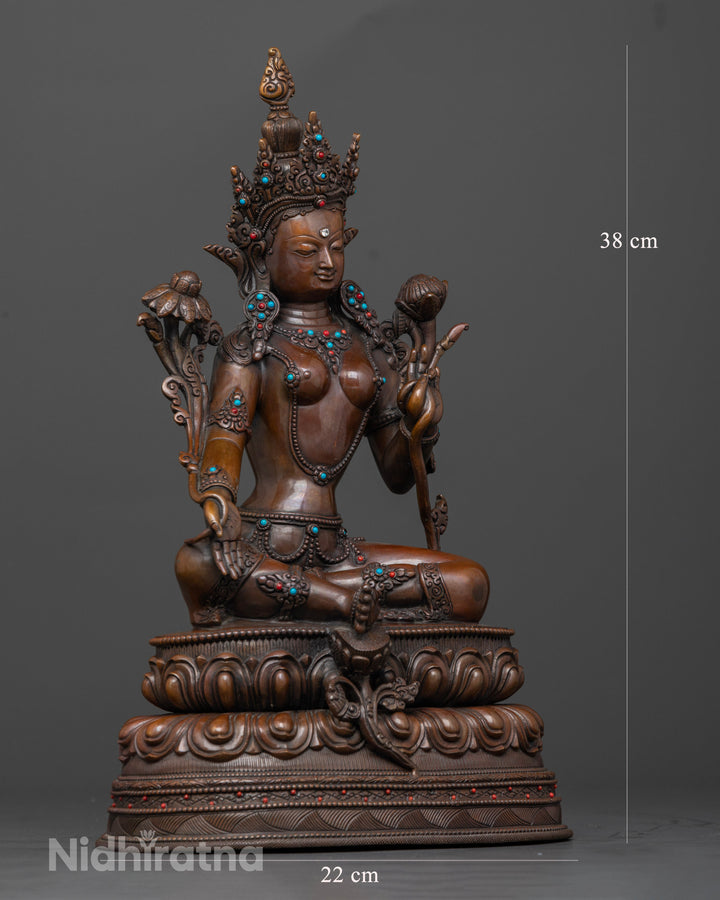 Divine Green Tara Sculpture: A Guardian of Compassion