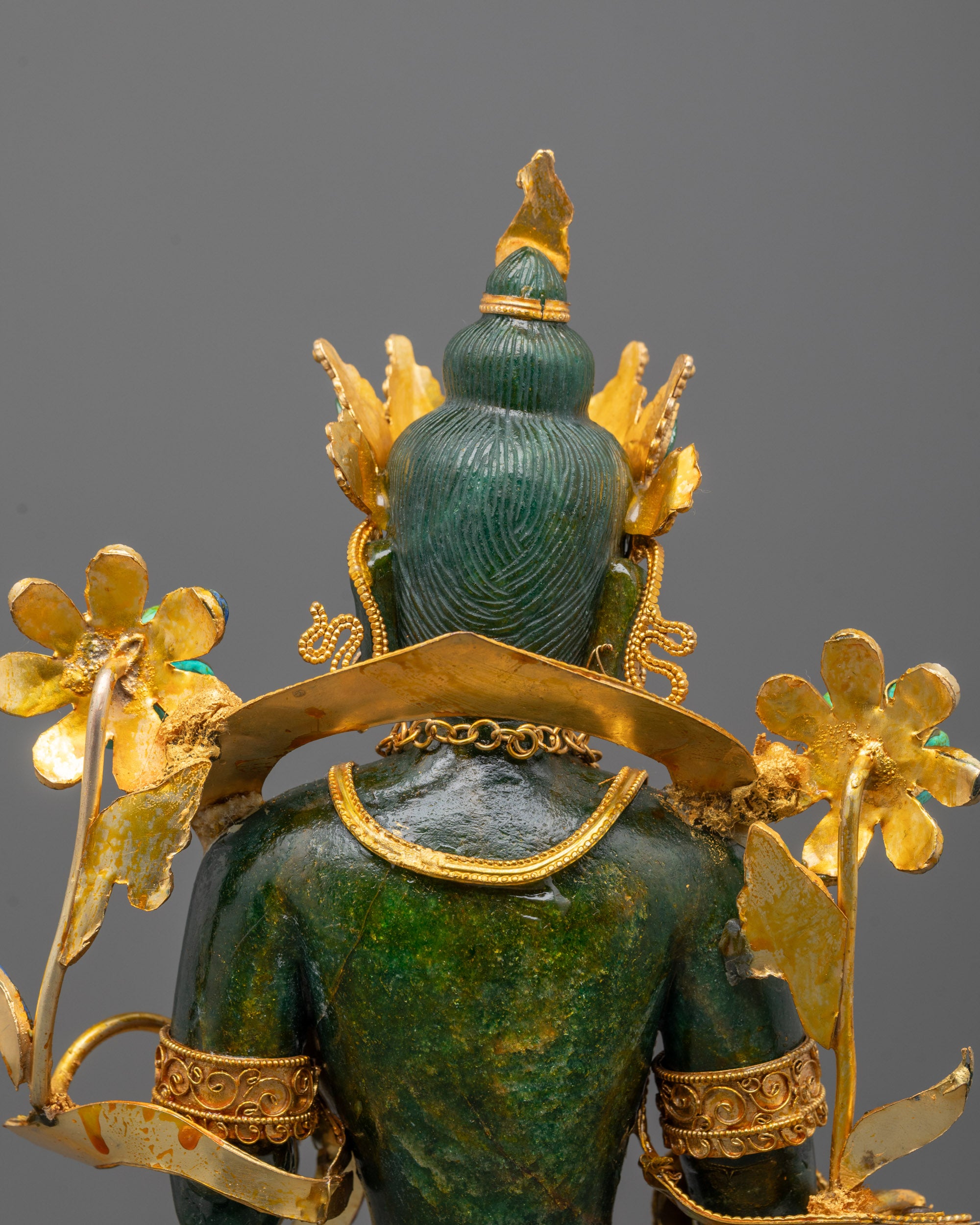Shop Green Tara Statue Crafted from Genuine Green Jade Stone
