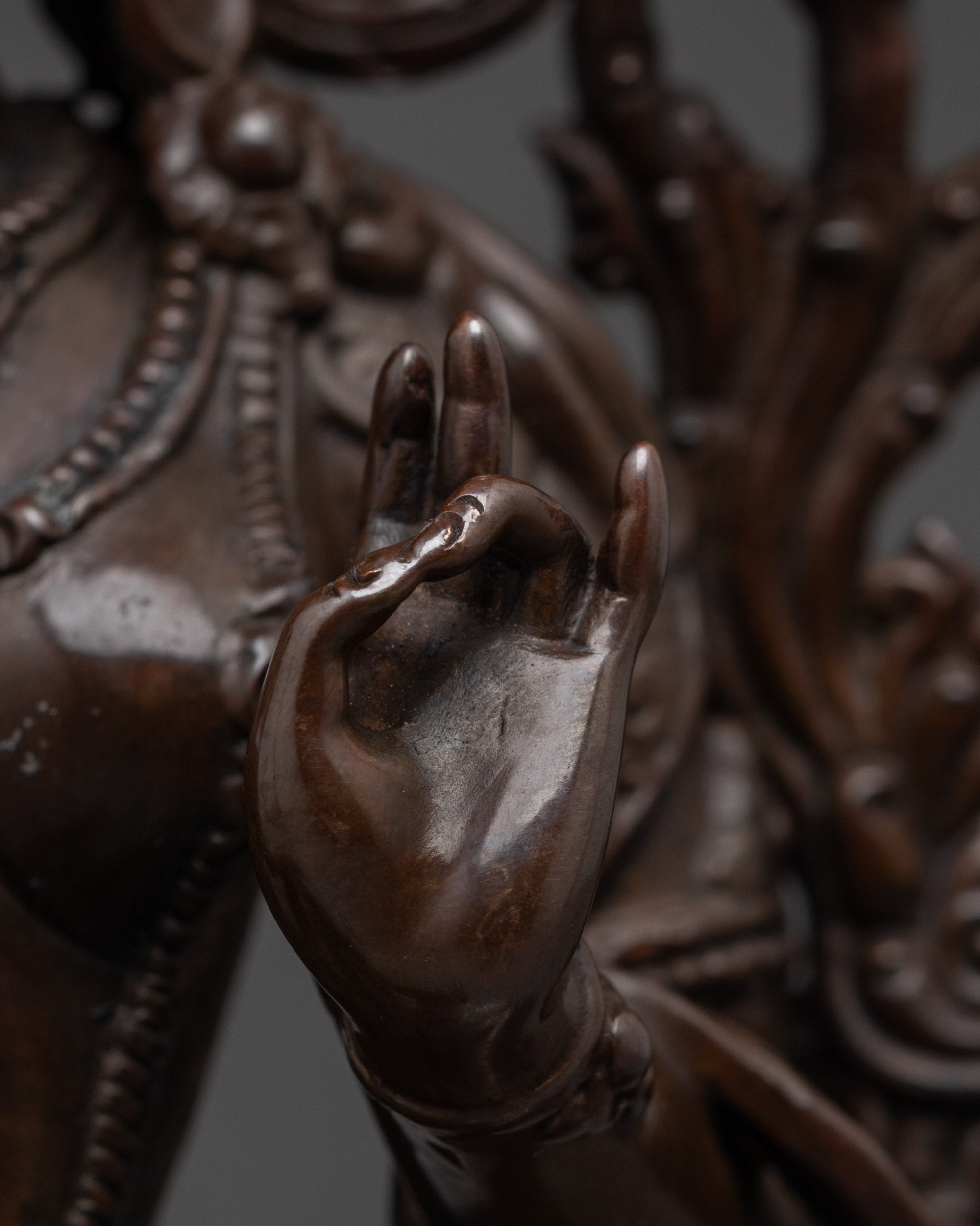 Green Tara Oxidized Statue | Machine-Made Protector Figure