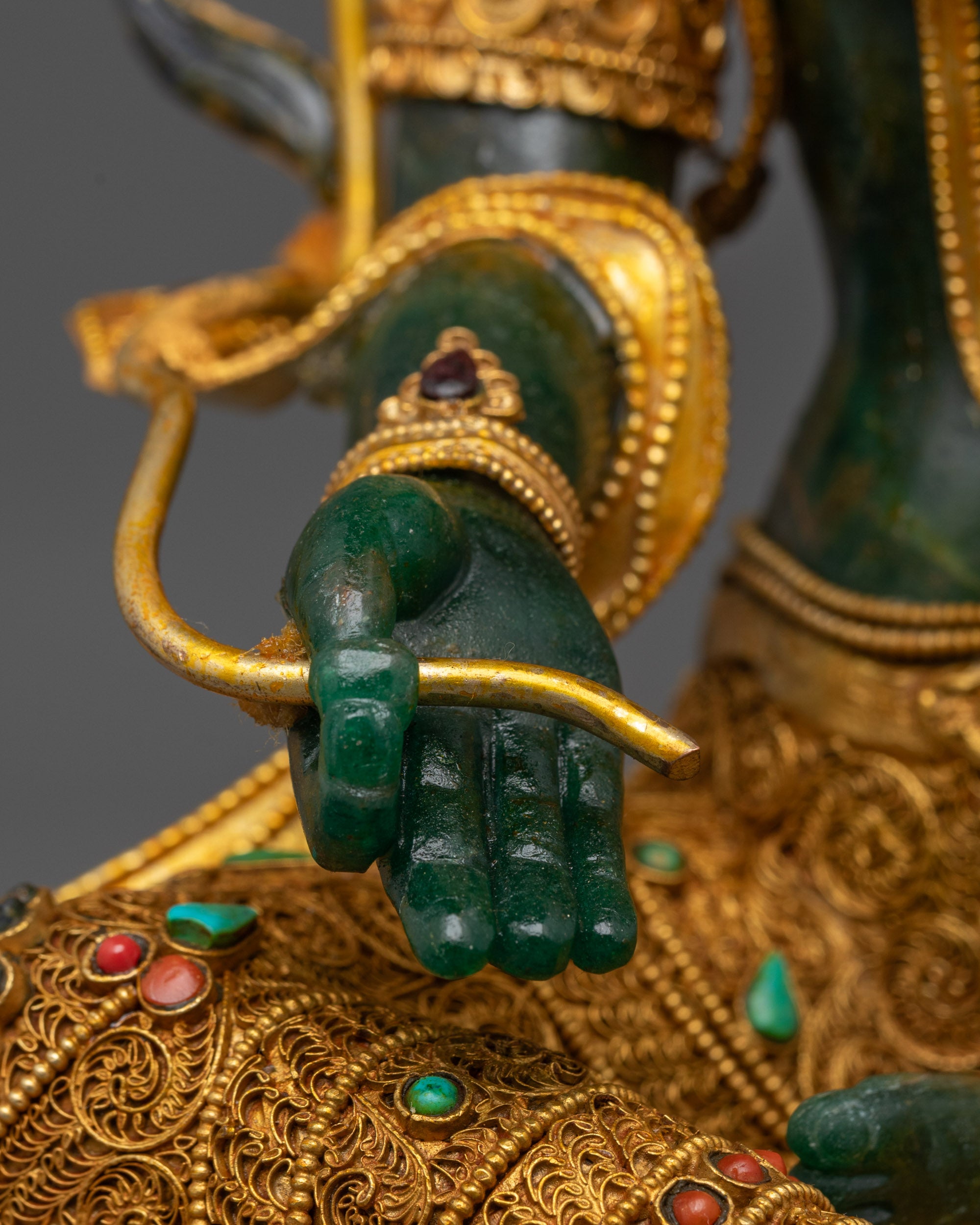 Shop Green Tara Statue Crafted from Genuine Green Jade Stone