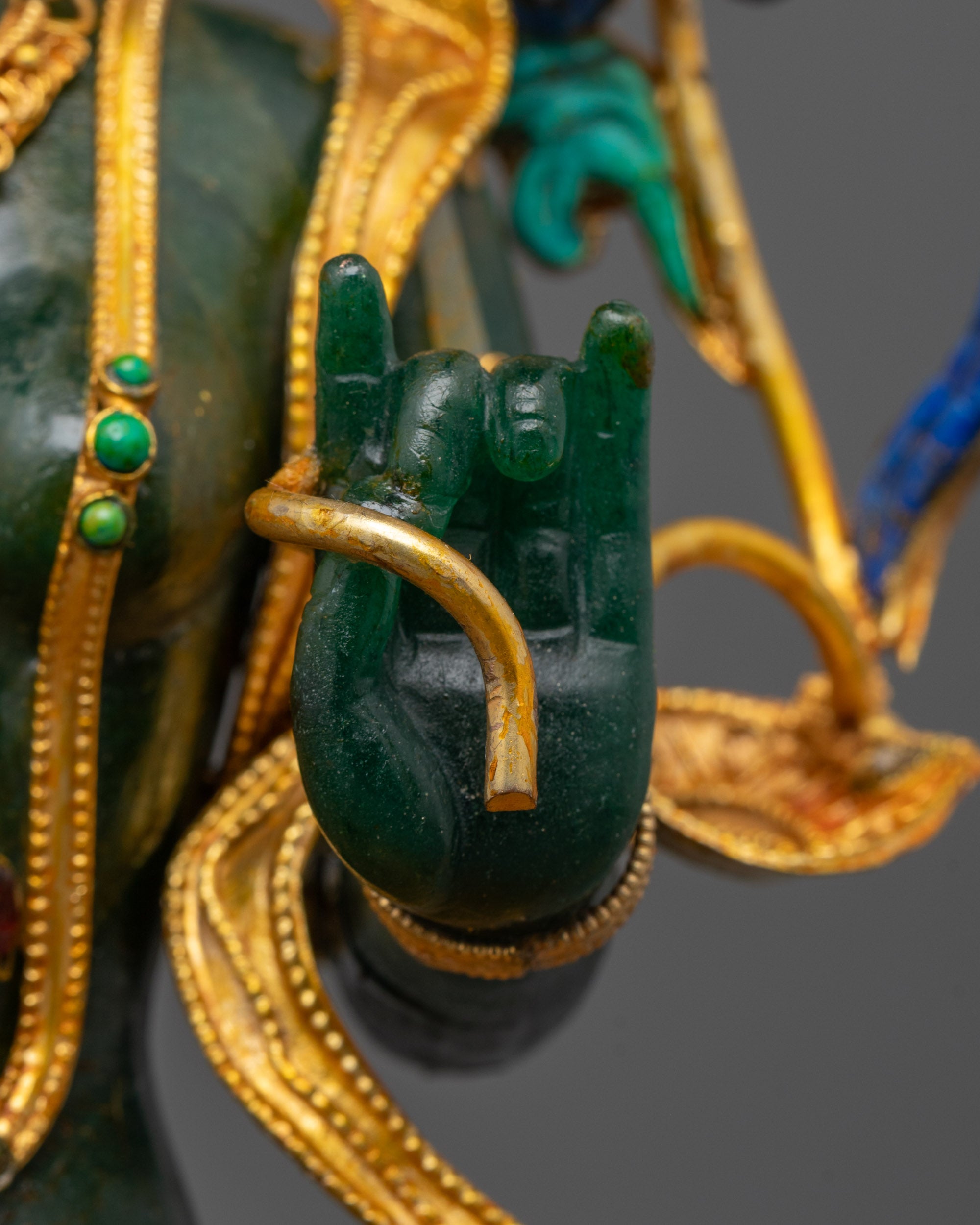 Shop Green Tara Statue Crafted from Genuine Green Jade Stone