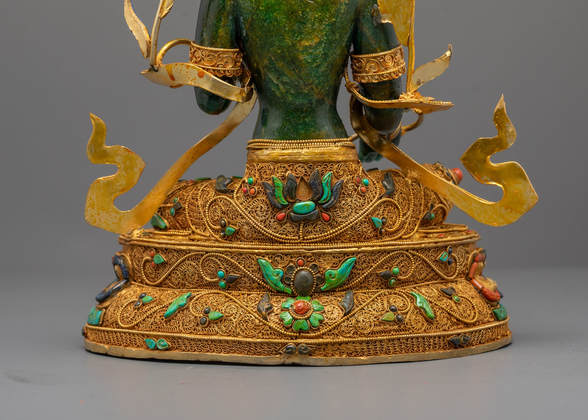 Shop Green Tara Statue Crafted from Genuine Green Jade Stone