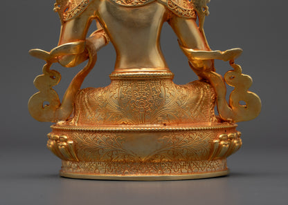 Blessed Green Tara Statue | Tibetan Buddhist Goddess of Compassion