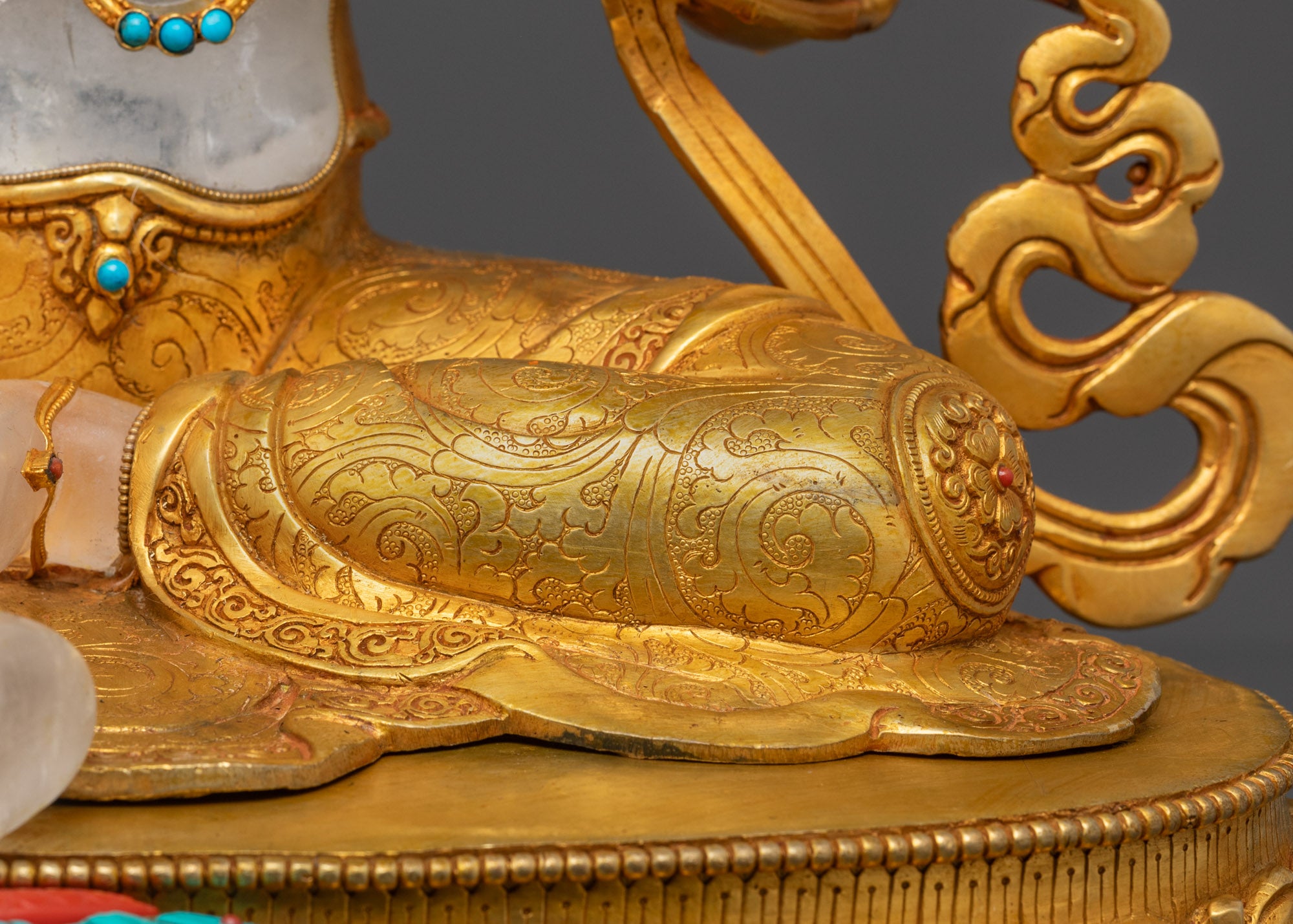Premium Crystal Green Tara Statue | Sacred Buddhist Art