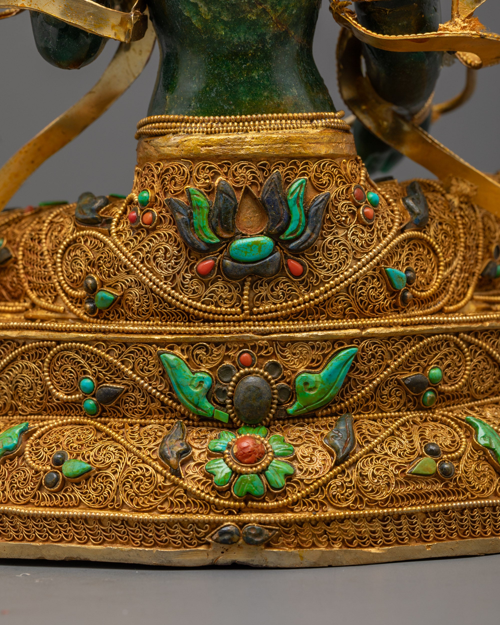 Shop Green Tara Statue Crafted from Genuine Green Jade Stone