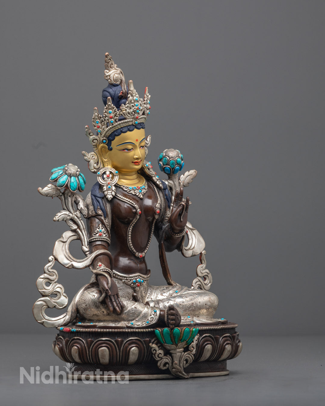 Bodhisattva Statue Set | Sacred Hand-Carved Deities