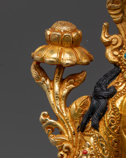Green Tara Statue | Sacred Tibetan Buddhist Sculpture
