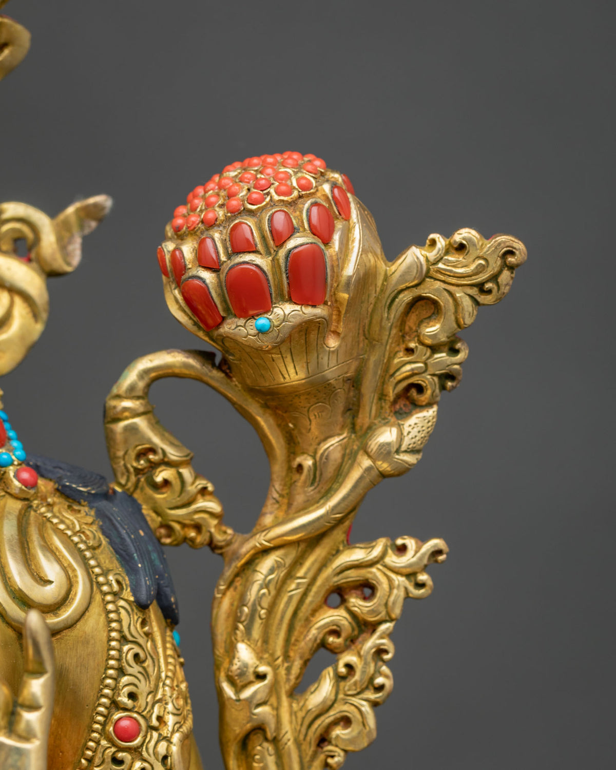 Green Tara (Sgrol-ljang) Statue | Handcrafted Buddhist Sculpture