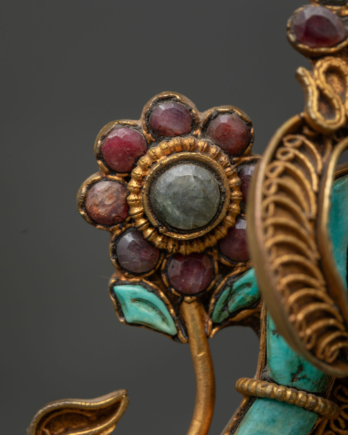 Green Tara Turquoise Statue from Nepal | The Mother of Liberation