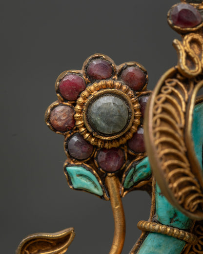 Green Tara Turquoise Statue from Nepal | The Mother of Liberation