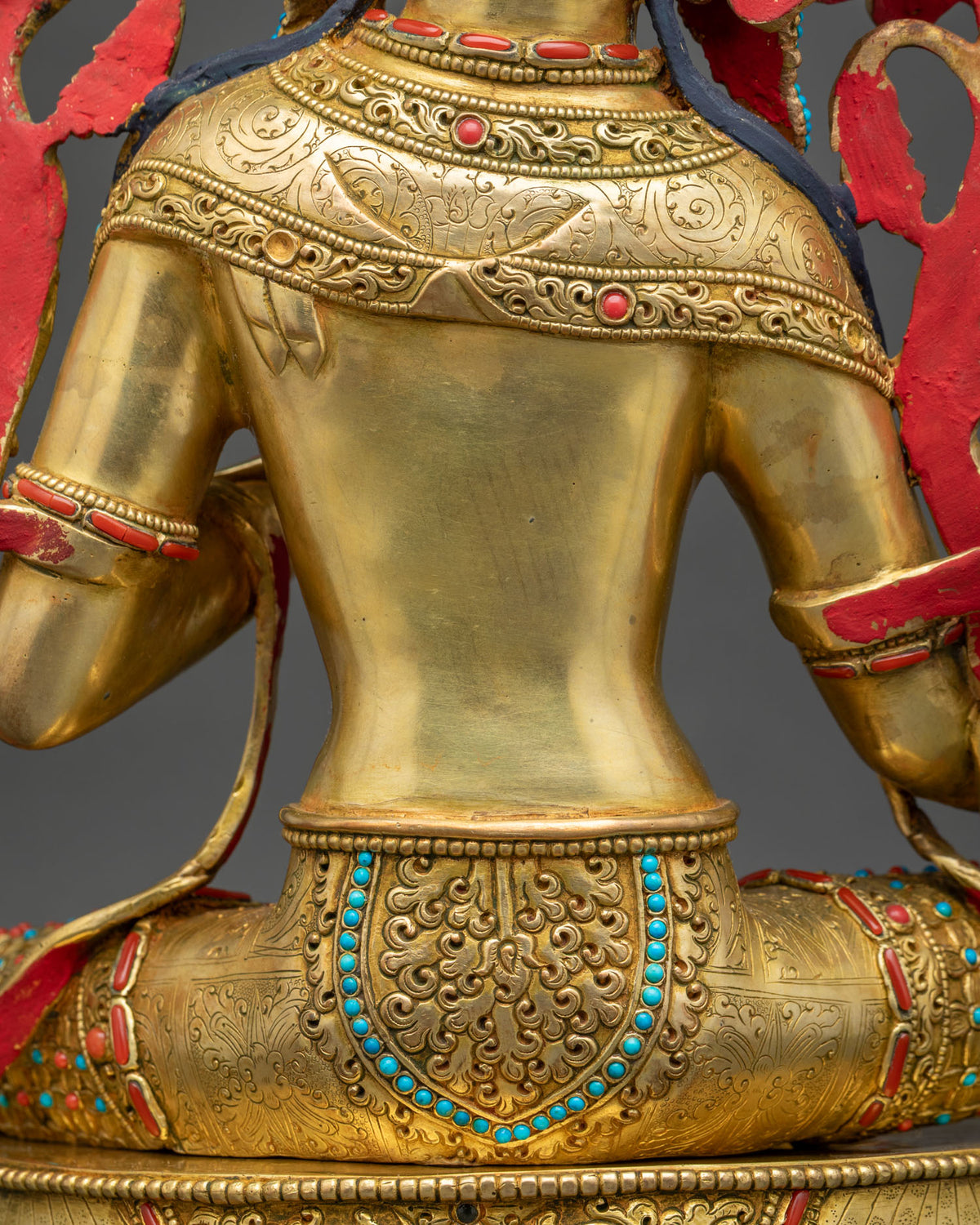 Green Tara (Sgrol-ljang) Statue | Handcrafted Buddhist Sculpture