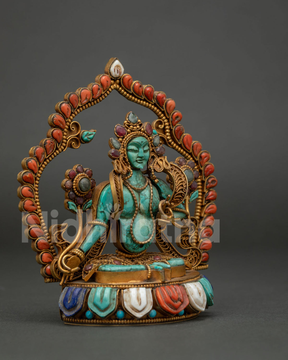 Green Tara Turquoise Statue from Nepal | The Mother of Liberation