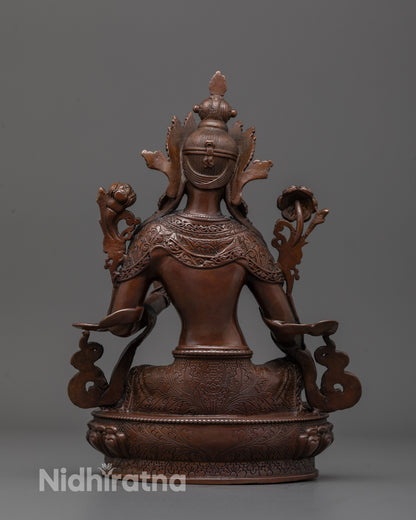 Green Tara Statue | Spiritual Home Decor from Nepal