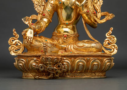 Green Tara Statue | Mother of Liberation & Compassion