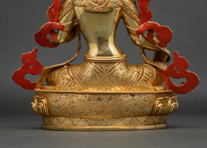 Handcrafted Green Tara Statue | Liberator from The Eight Great Fears