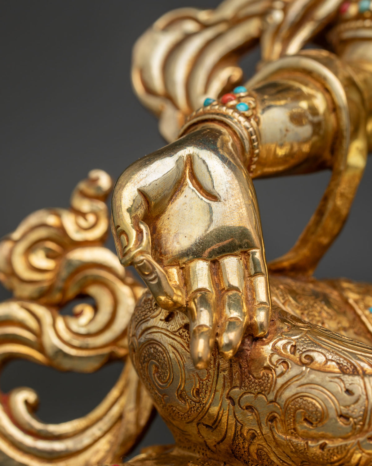 Handcrafted Green Tara Statue | Liberator from The Eight Great Fears