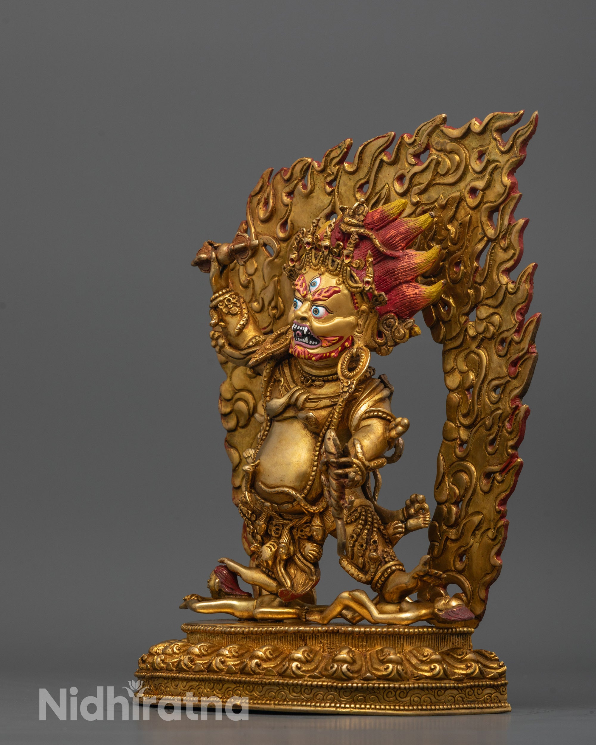 Handcrafted Guru Dragpo Statue | Tibetan Buddhist Protector