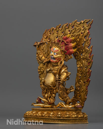 Handcrafted Guru Dragpo Statue | Tibetan Buddhist Protector