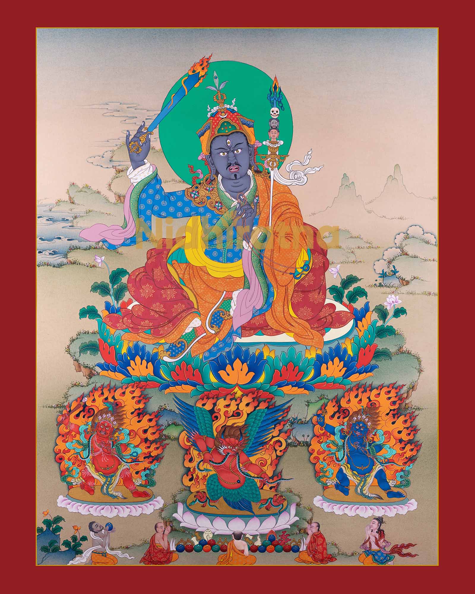 Guru Rinpoche Thangka Print