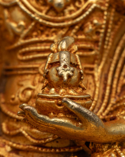 Lotus-Born Master Guru Menla Statue | Handcrafted Statue