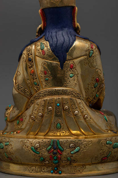 Nepalese Guru Norla Statue | Tibetan Artwork