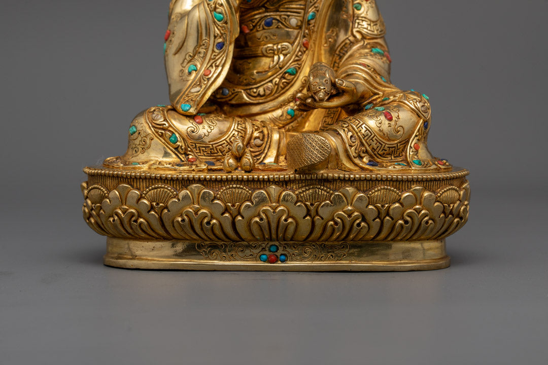 Nepalese Guru Norla Statue | Tibetan Artwork