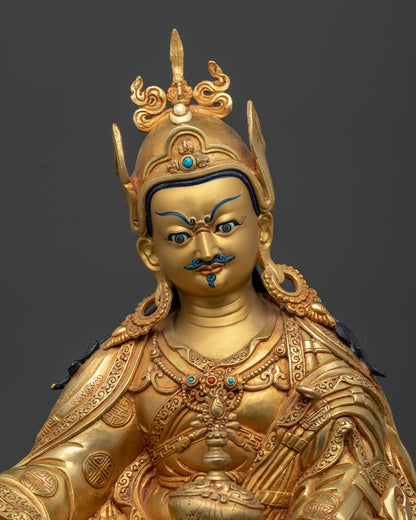 Tibetan Guru Rinpoche Statue | Hand-Made Padmasambhava Statue