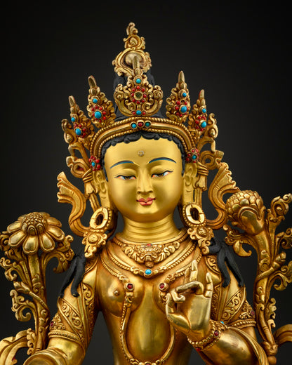 Mother Green Tara Statue | The Compassion Protector