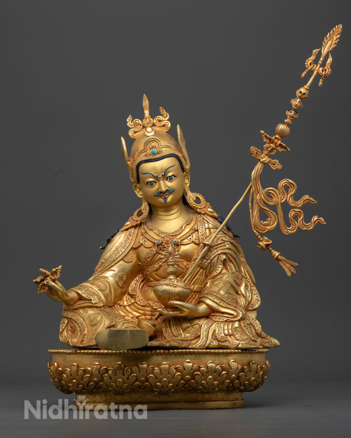 Tibetan Guru Rinpoche Statue | Hand-Made Padmasambhava Statue