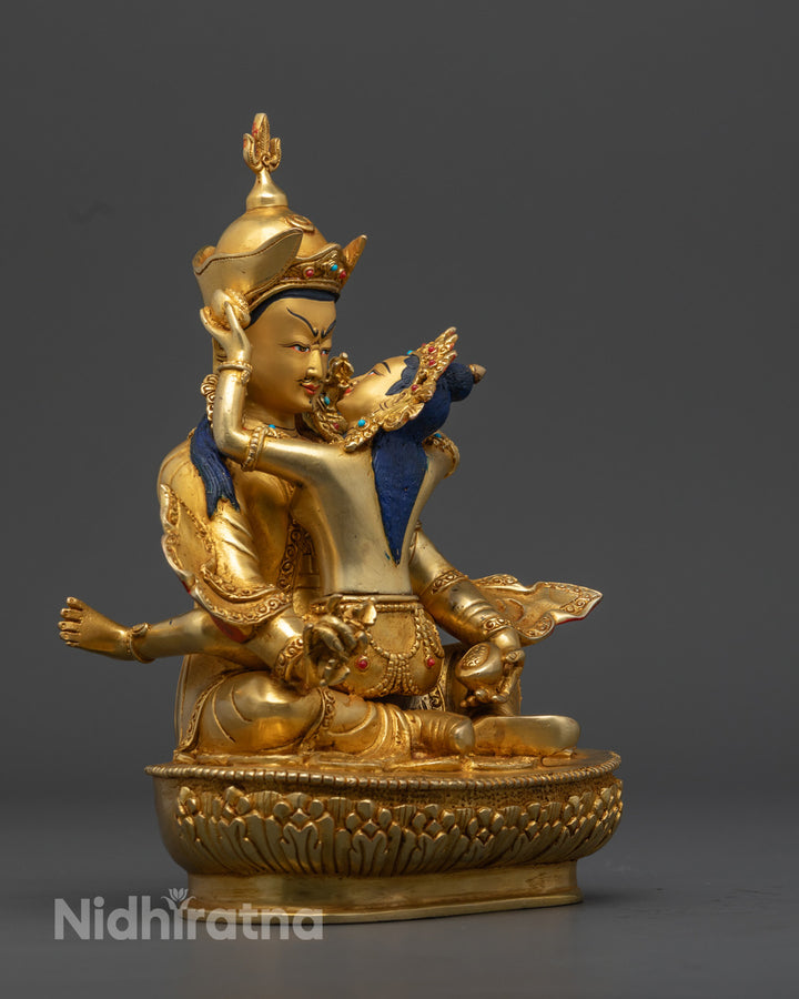 Guru Rinpoche Statue with consort| Sacred Padmasambhava sculpture