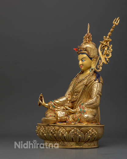 Buddhist Guru Rinpoche Statue | Tibetan Art