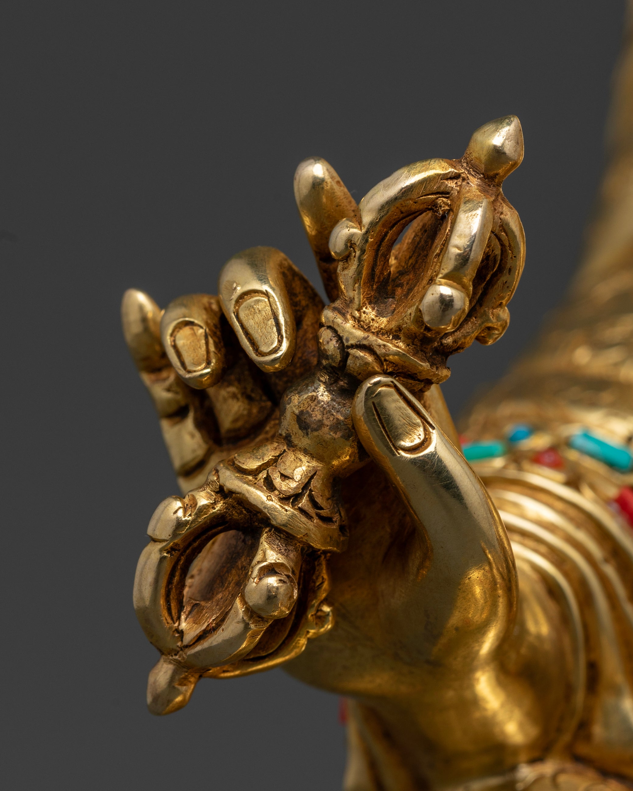 Buddhist Guru Rinpoche Statue | Tibetan Art
