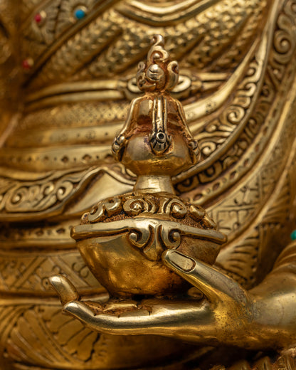 Buddhist Guru Rinpoche Statue | Tibetan Art