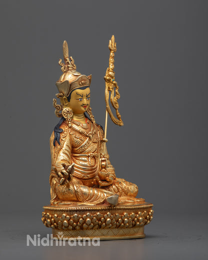 Guru Rinpoche Statue | Artisan-Crafted Sacred Statue from Nepal