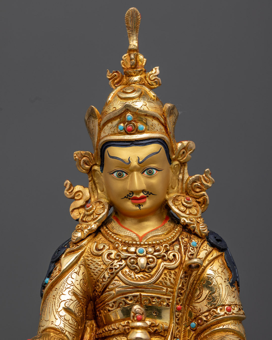 Handcrafted Guru Rinpoche Statue | Tibetan Master