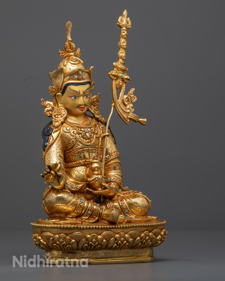 Handcrafted Guru Rinpoche Statue | Tibetan Master