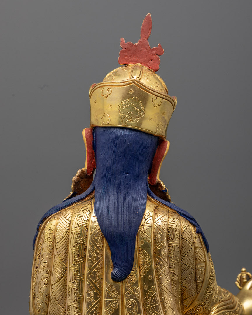 Guru Rinpoche Statue | Tibetan Premium piece in Gold