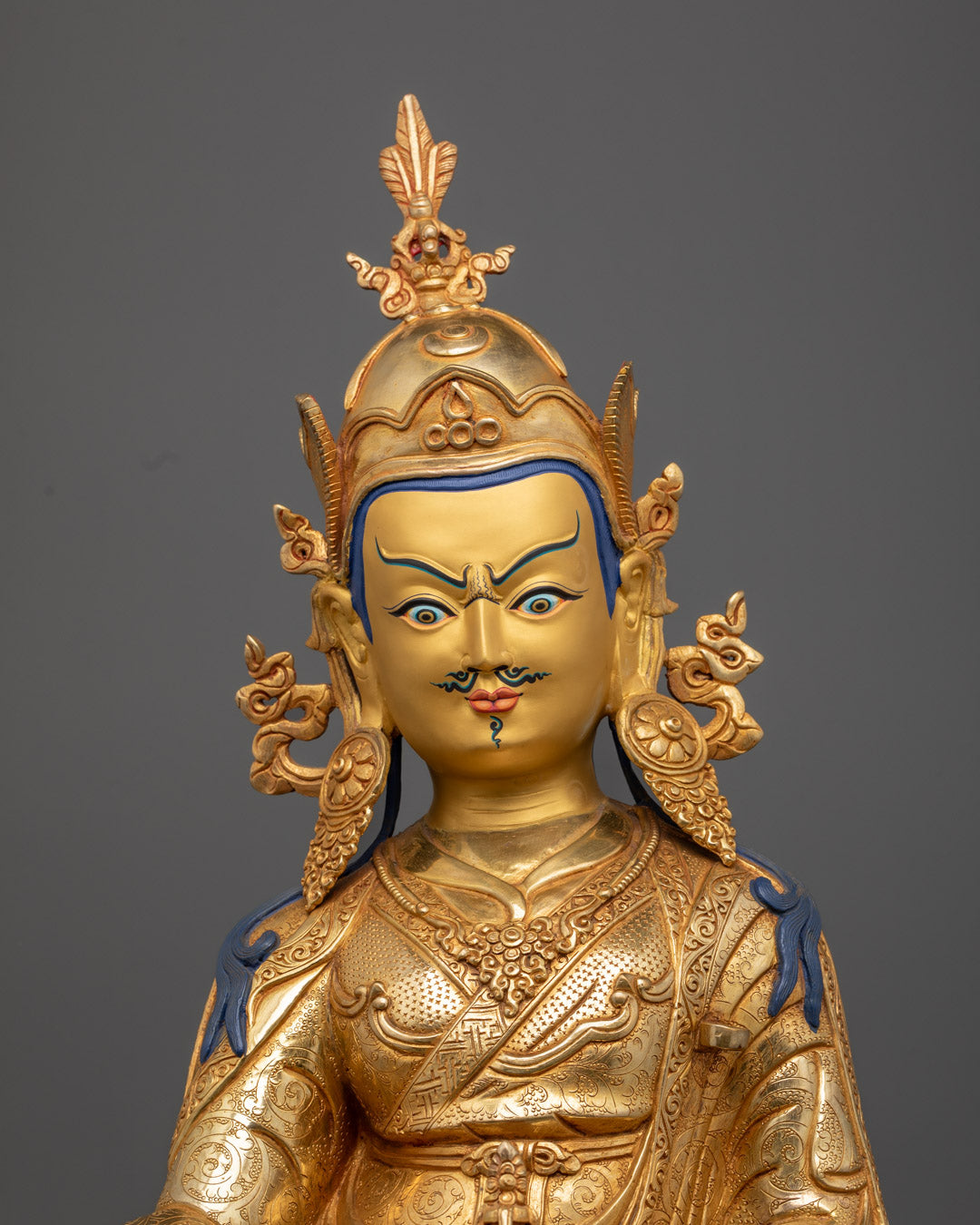 Guru Rinpoche Statue from Nepal | Handcrafted Protector
