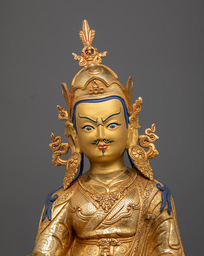 Guru Rinpoche Statue from Nepal | Handcrafted Protector
