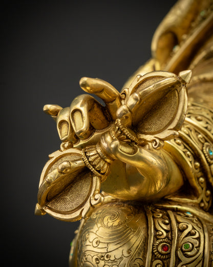 Nepalese Guru Rinpoche Statue | Hand-Carved in Nepal