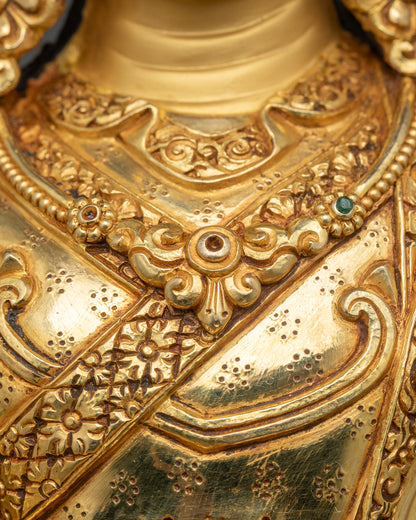 Traditional Guru Rinpoche Statue | Tibetan Buddhist Home Decor