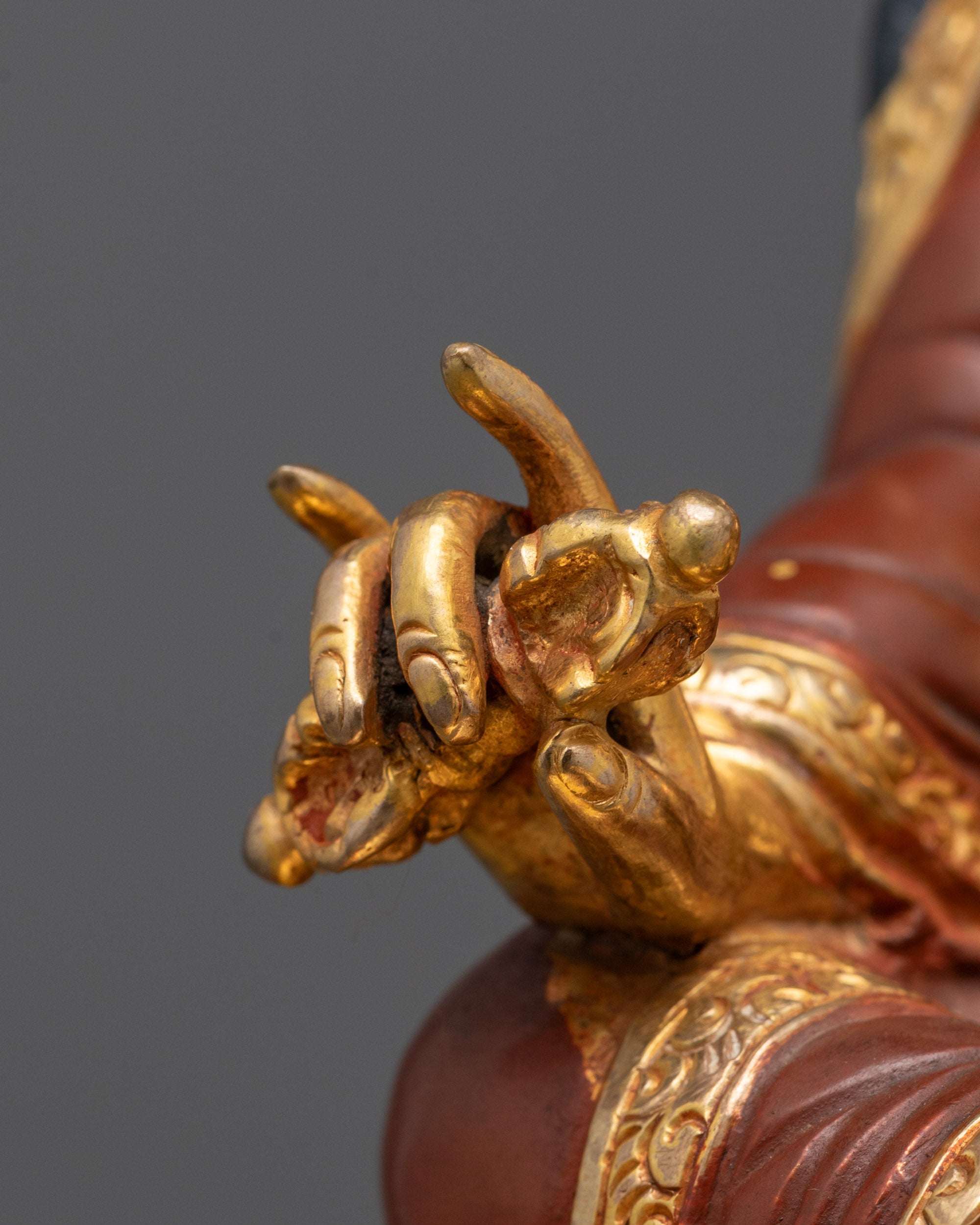 Handmade Guru Rinpoche Statue | The Second Buddha for Home Altar