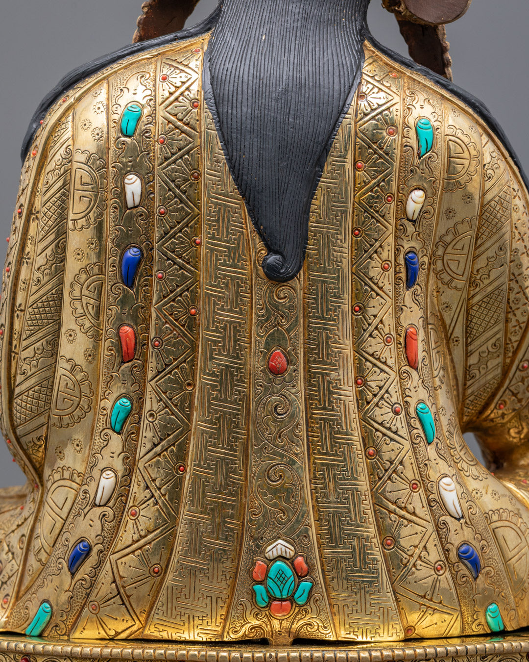 Handcrafted Guru Rinpoche Sculpture | The Lion of the Shakya clan